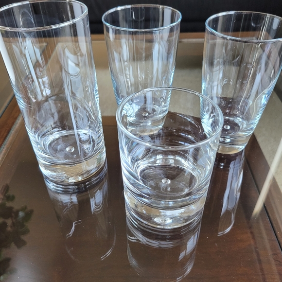 Heavy Base Whiskey Glass | Bubble in Base   EUC Clear 10oz - Picture 3 of 10